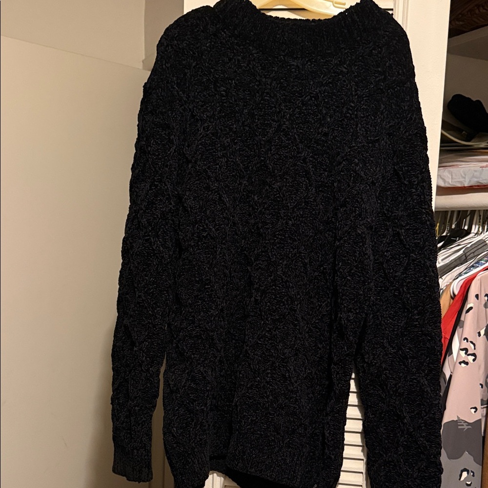 Scotch & Soda Black Crewneck Sweater